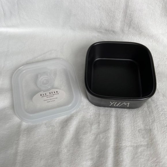 Rae Dunn YUM Ceramic Bowl with Lid - Picture 3 of 5